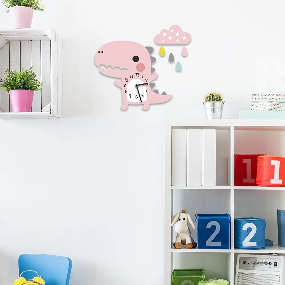 DIY Adhesive Sticker Clock for Children's Room