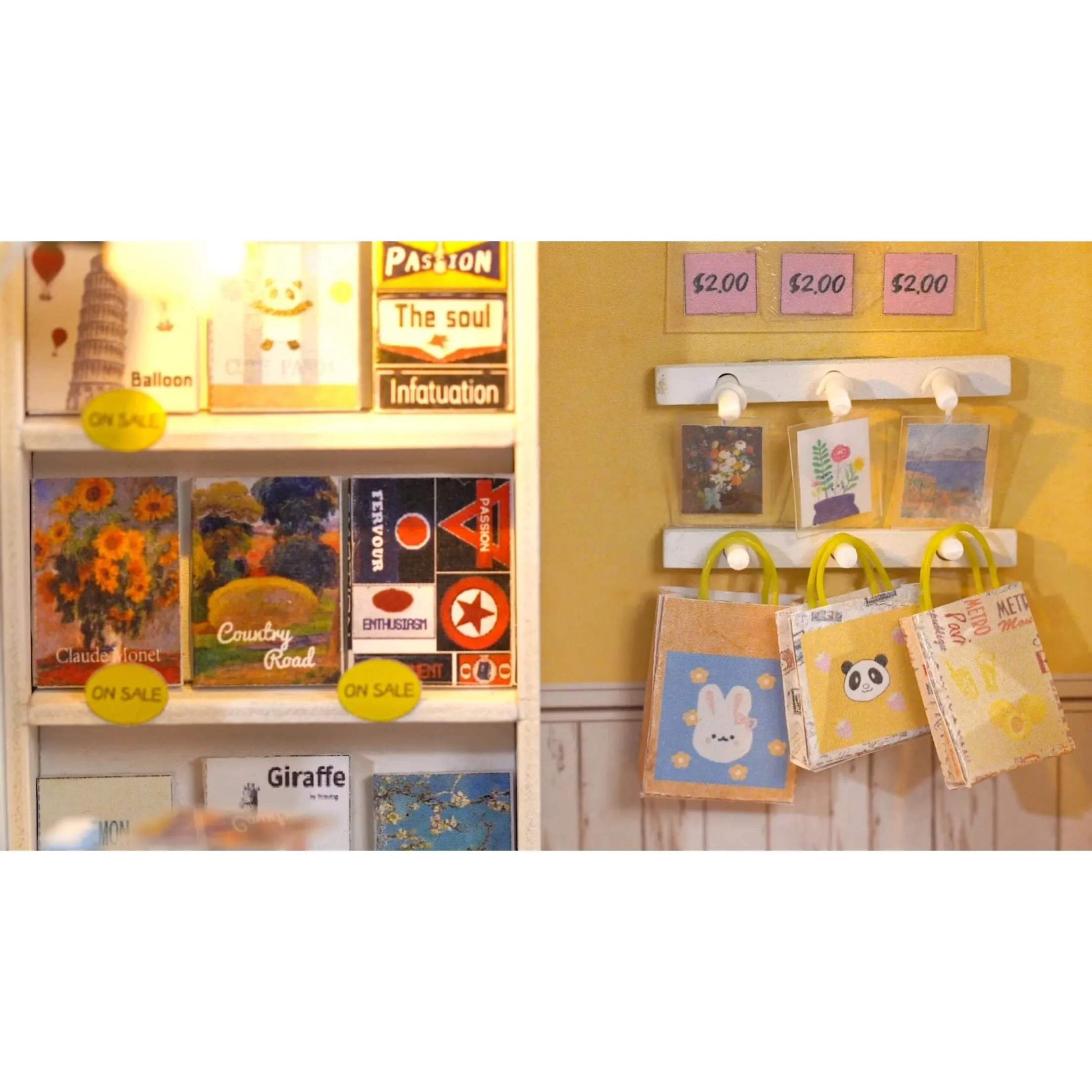 DIY Miniature Dollhouse Kit: Mind-Find Bookstore