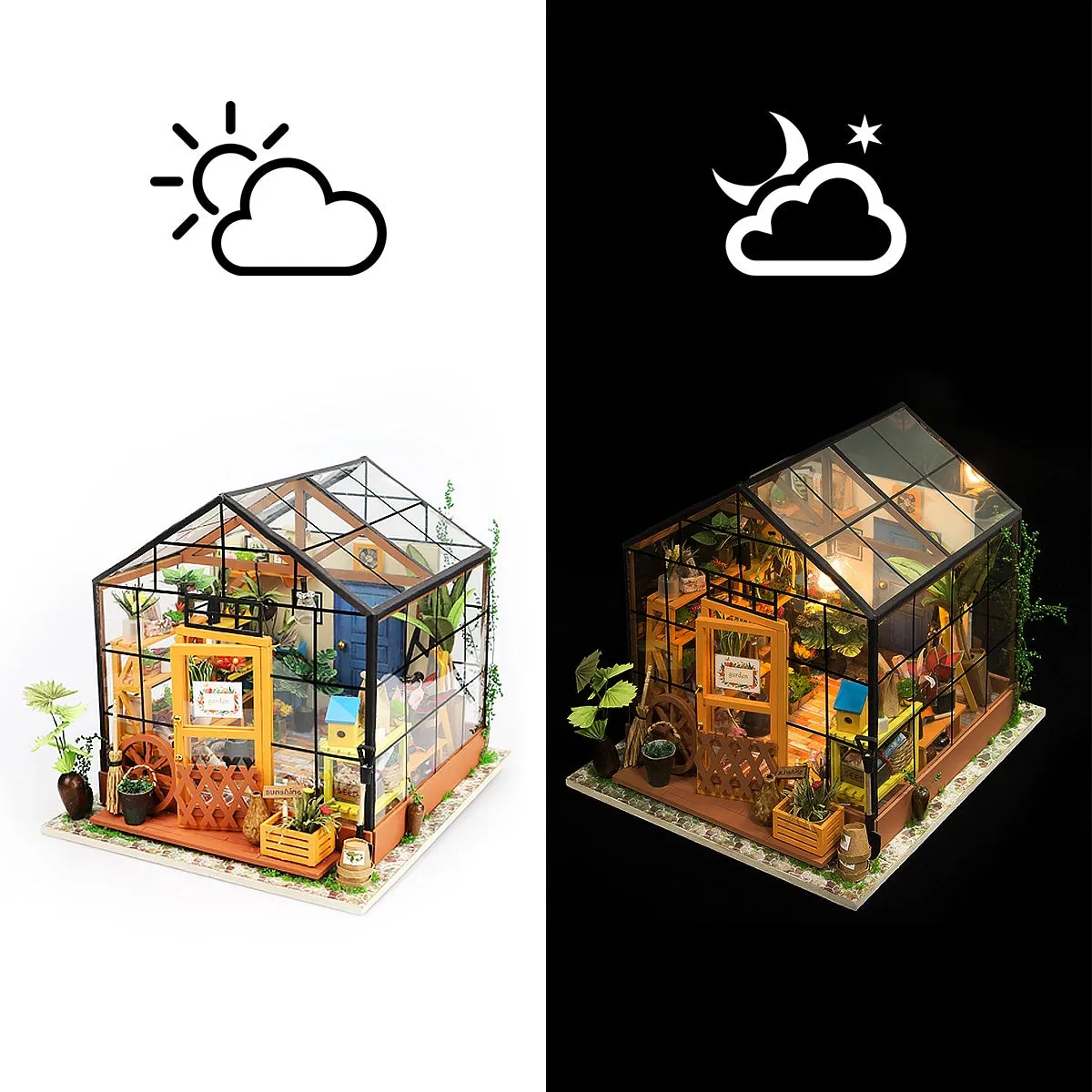 Diy Miniature House Kit: Cathy's Flower House