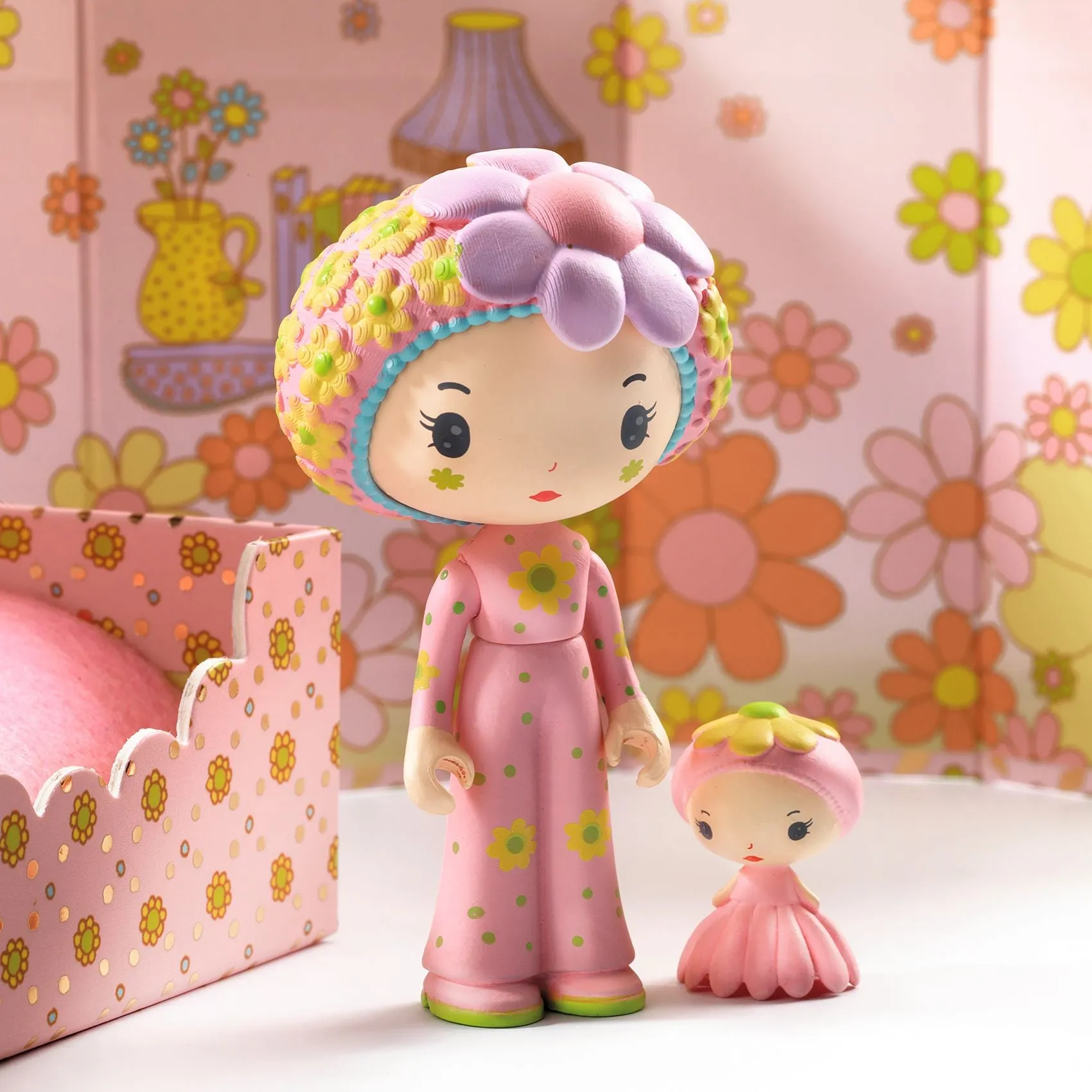Djeco - Tinyly figurine - Rose & Fleur Tinyroom