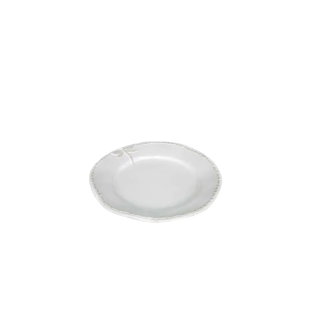 Dragonfly Stoneware White Side Plate