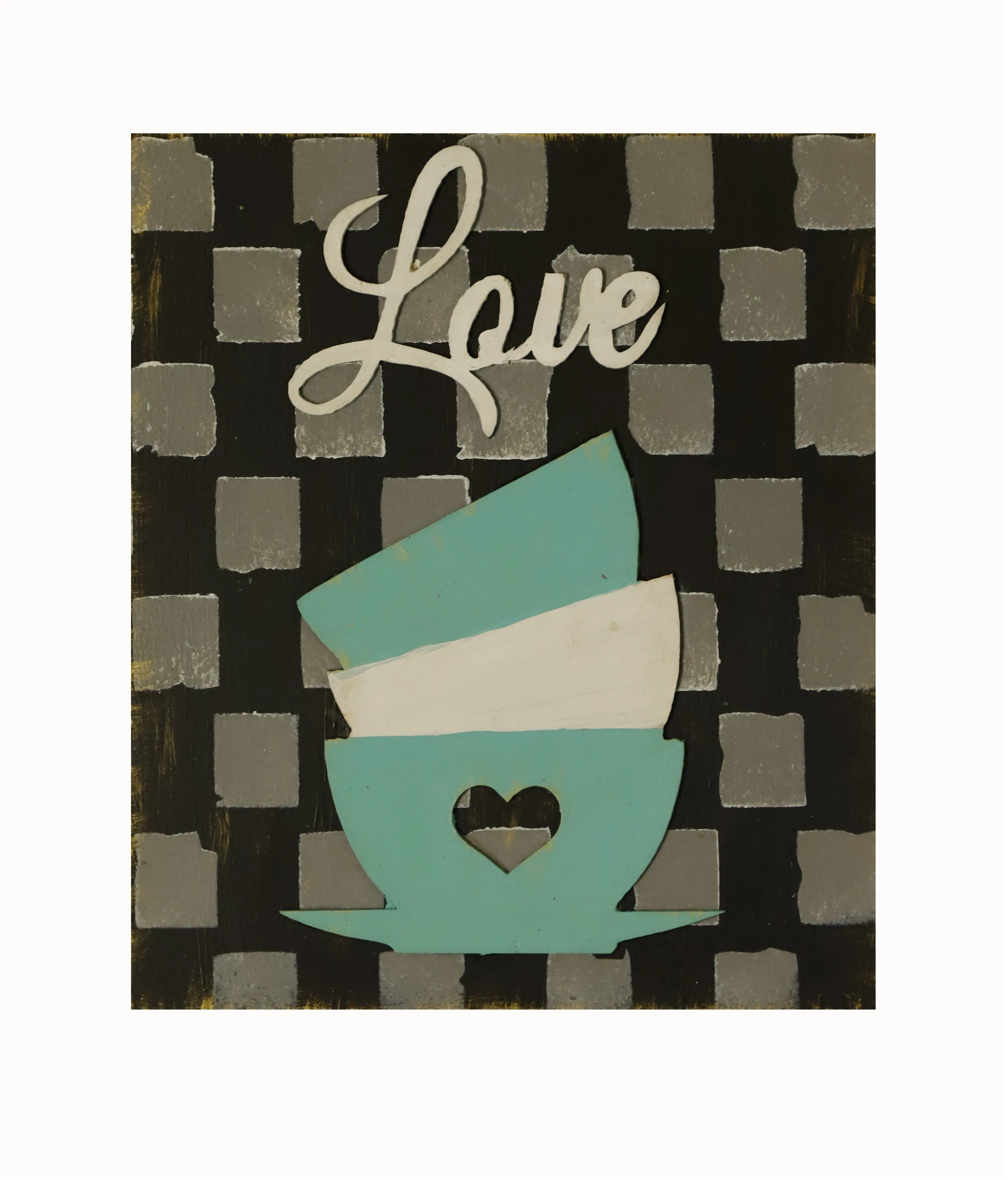Eat Love Drink Handcrafted Kitchen Wall Hanging (Set of 3)