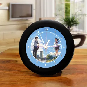Epic Stuff - -Anime-Kimi No Na WaYour Name Main Table Clock Desk Clock |Table Clock for Home and Office,Gift Birthday Gift Best Gift for Diwali, Friendship Day,Christmas and Rakhi