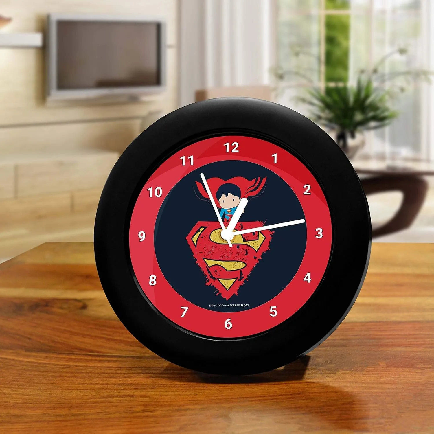 Epic Stuff - DC Comics Little Superman Table Clock Birthday Gift Official Licensed by Warner Bros, USA (India) Best Valentine's Day Gift