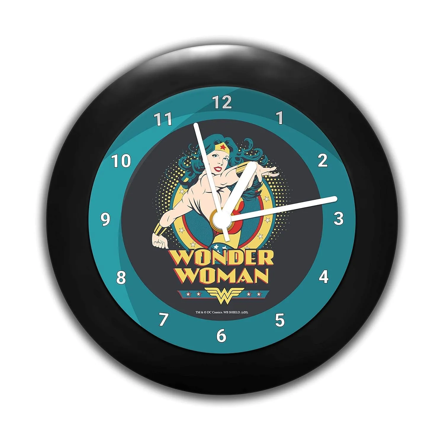 Epic Stuff - DC Comics Wonder Woman Comic 2" Table Clock Gift Set Birthday Gift Official Licensed by Warner Bros, USA (India)