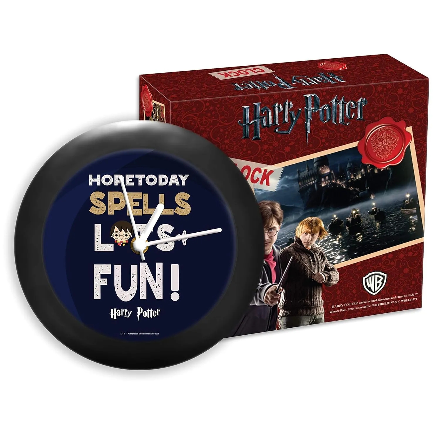 Epic Stuff - -Harry Potter Chibi Spells & Fun | Table Clocks Desk Clock | Table Clock for Home Decor |Table Clock for Office- Official Licensed by Warner Bros, USA