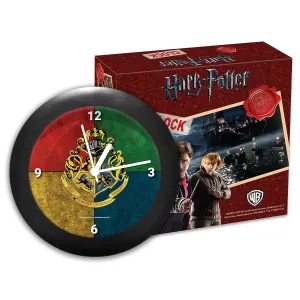 Epic Stuff - -Harry Potter | Table Clocks Desk Clock | Table Clock for Home Decor |Table Clock for Office- Official Licensed by Warner Bros, USA (House Crest Multicolor (with Numbers))