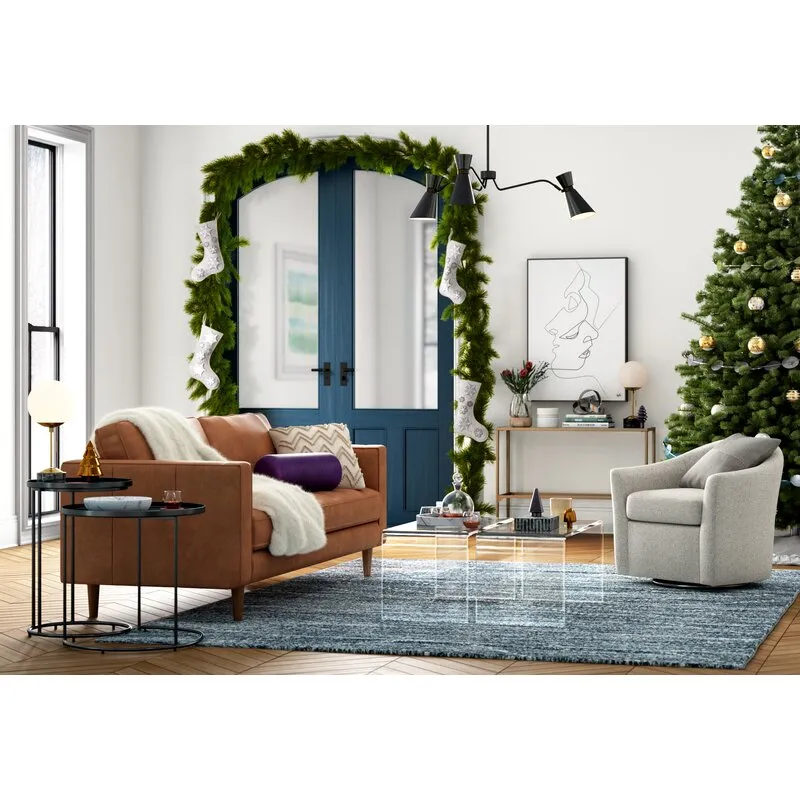 Favia Round Marble White Coffee Table Tray