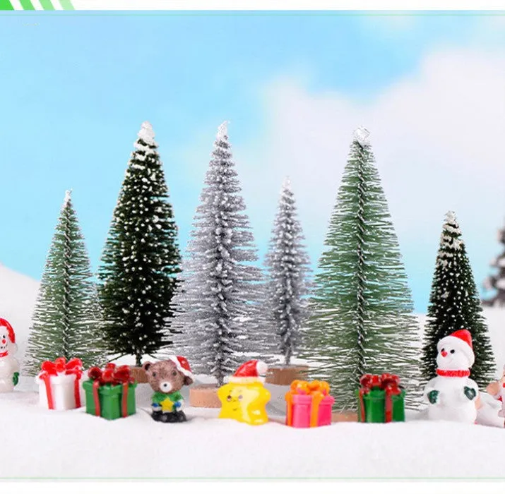 Festive Christmas Trees with Meaty Ornaments – Multiple Sizes Available
