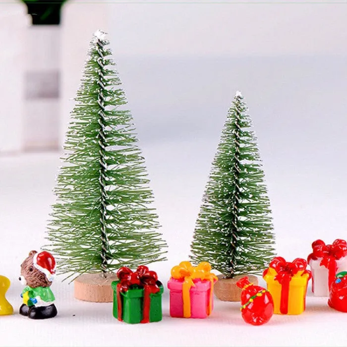 Festive Christmas Trees with Meaty Ornaments – Multiple Sizes Available