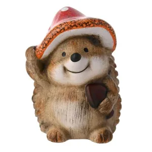 Figurine: Hedgehog in a Toadstool Hat - Large