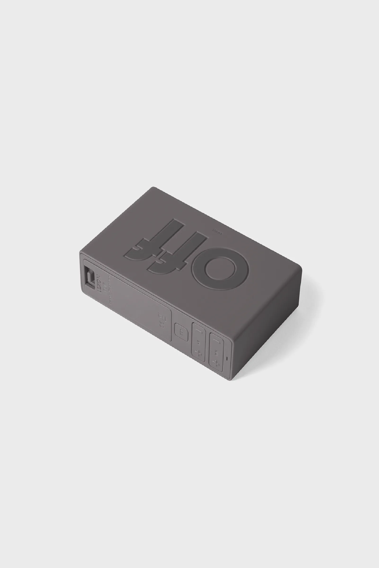 Flip  Travel Reversible Alarm Clock - Dark Grey