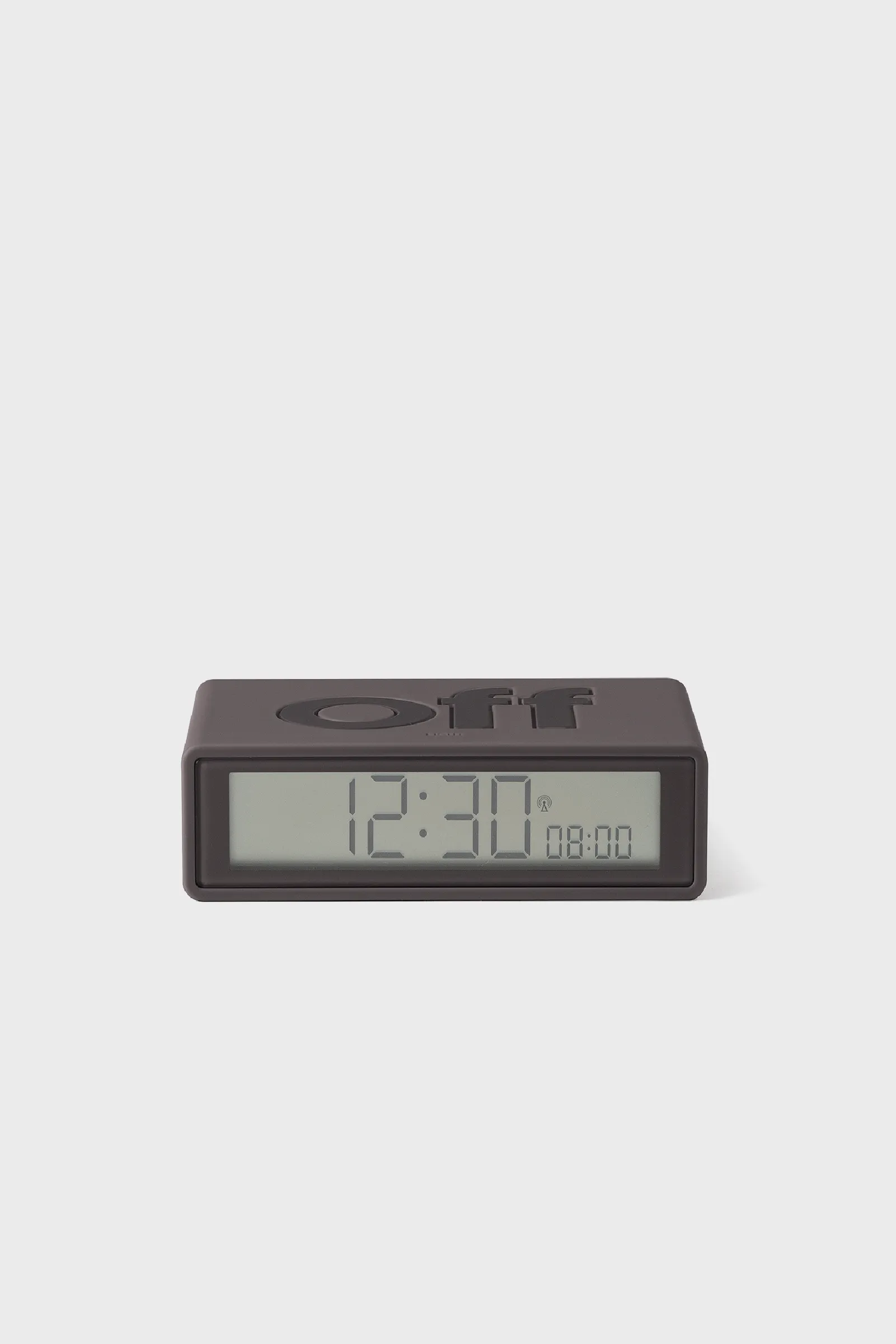 Flip  Travel Reversible Alarm Clock - Dark Grey