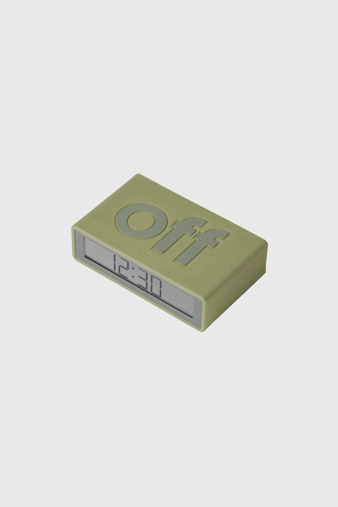 Flip  Travel Reversible Alarm Clock - Khaki