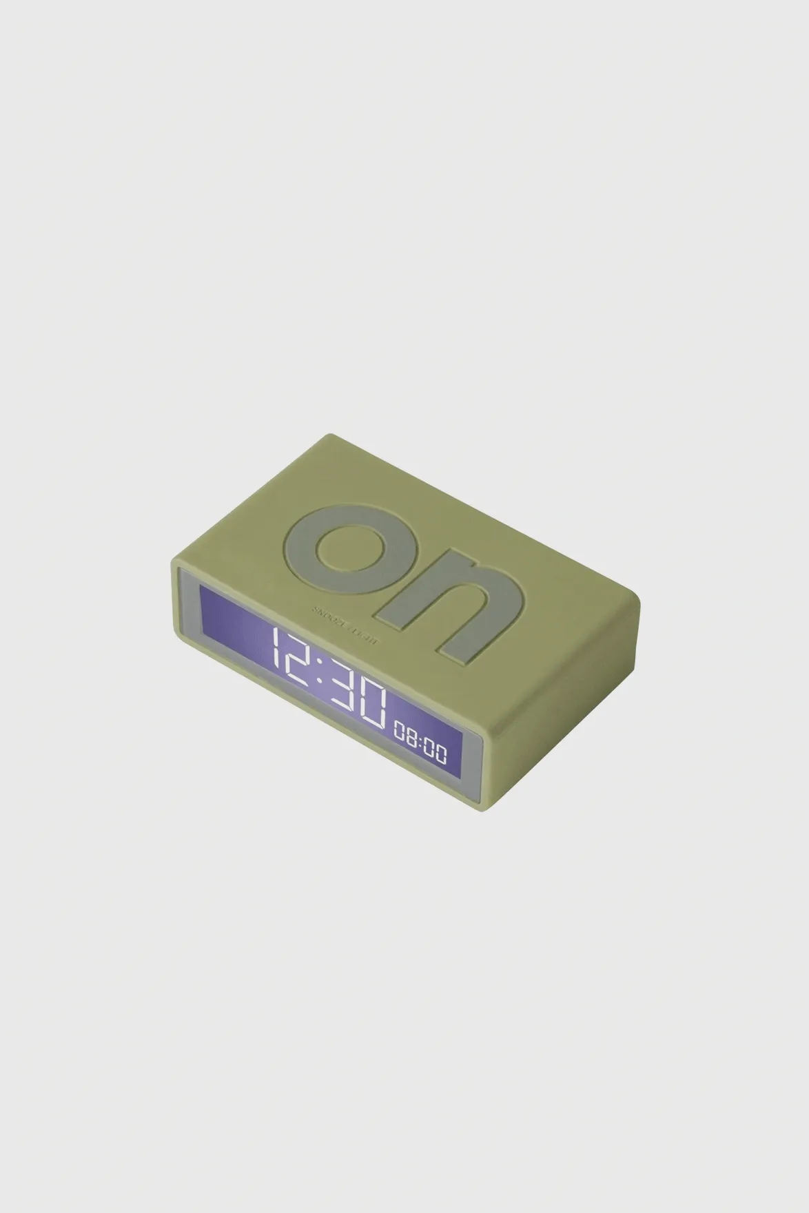 Flip  Travel Reversible Alarm Clock - Khaki