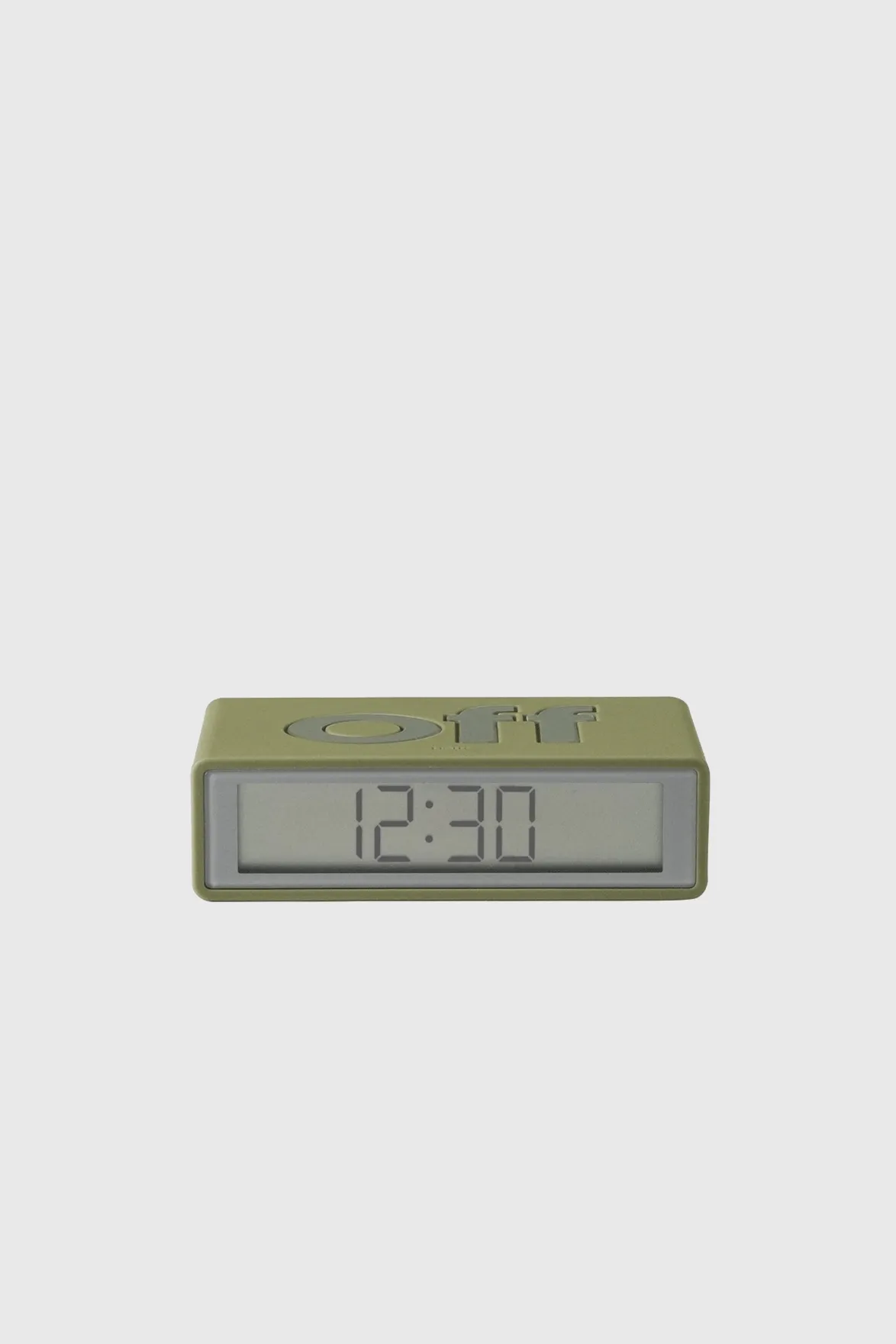 Flip  Travel Reversible Alarm Clock - Khaki