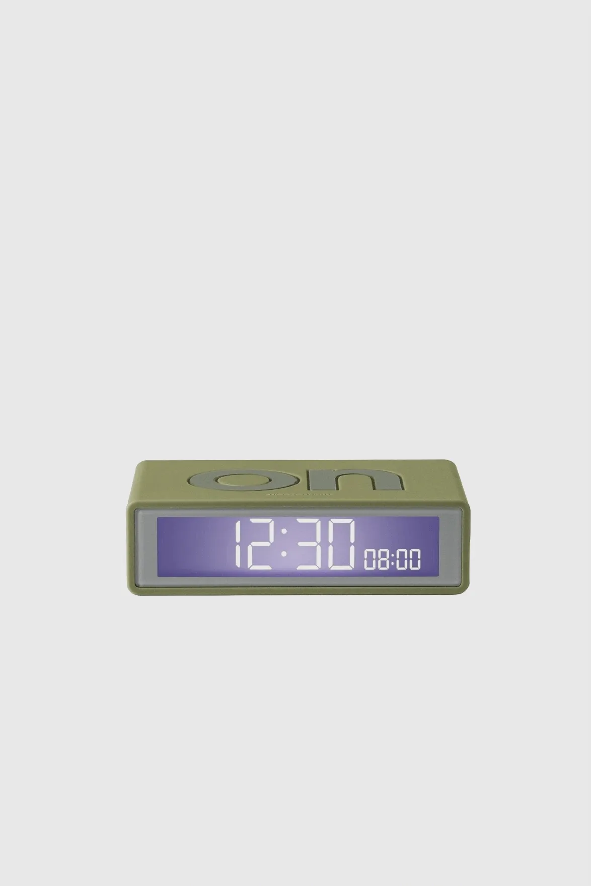 Flip  Travel Reversible Alarm Clock - Khaki