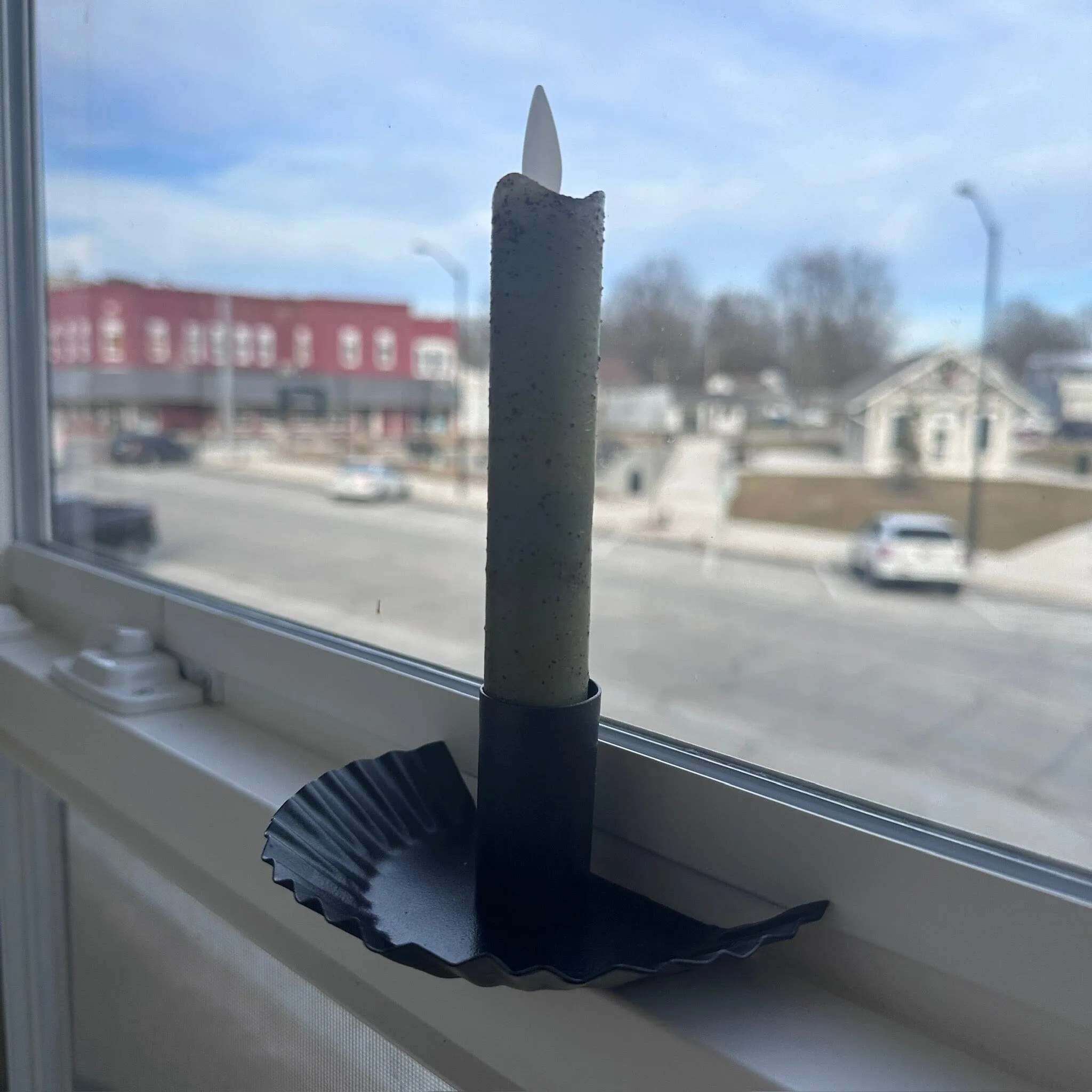 Fluted Window Candle Holder