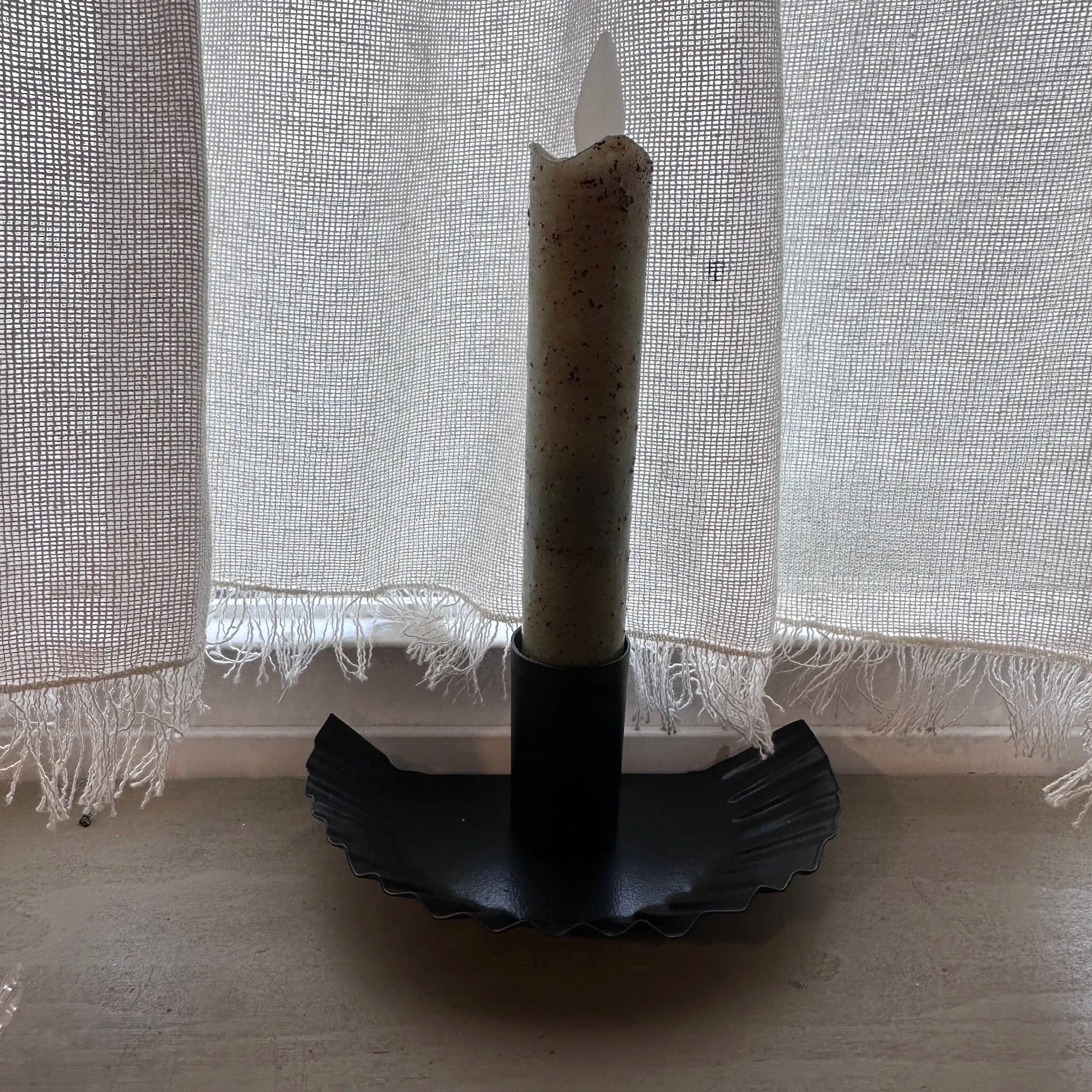 Fluted Window Candle Holder