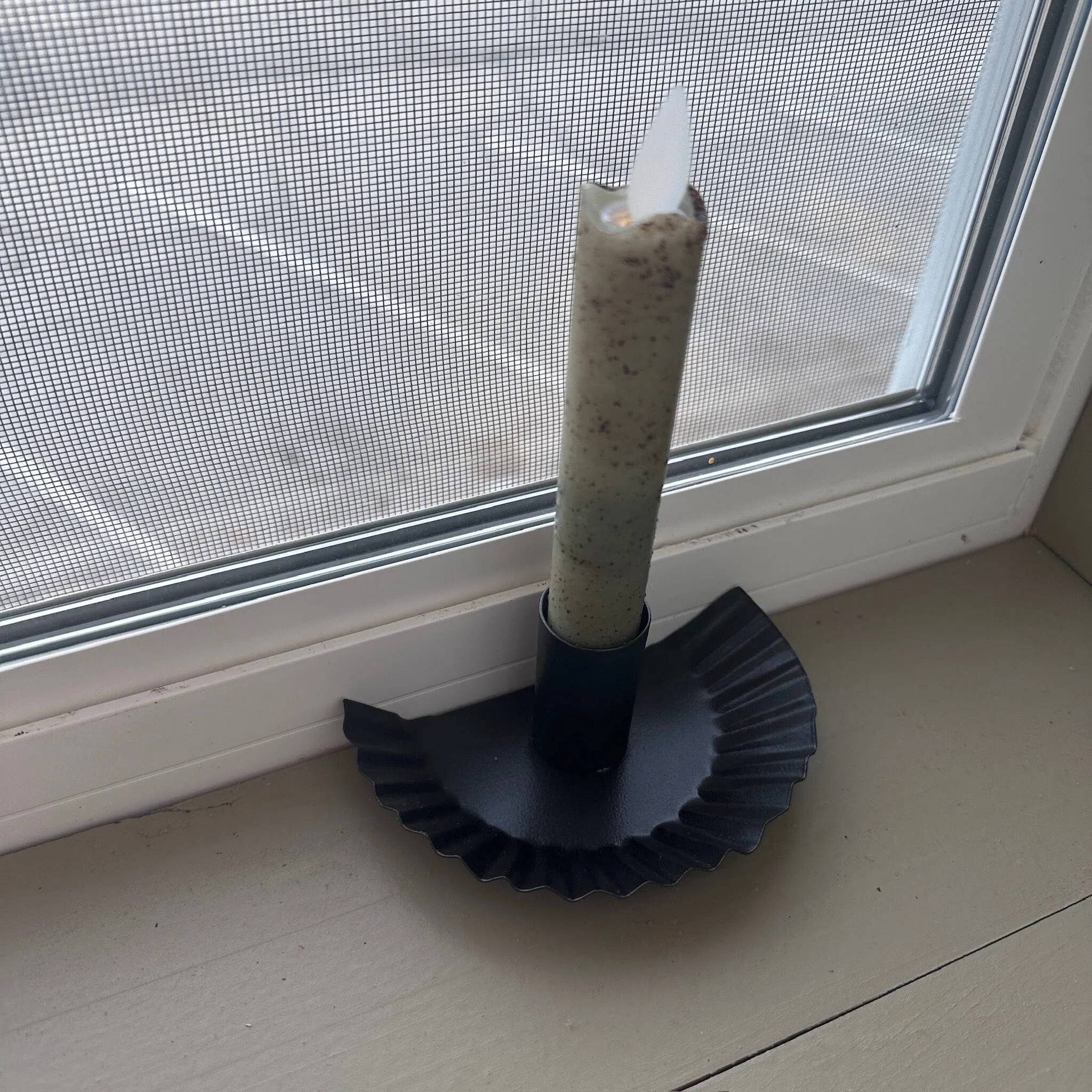 Fluted Window Candle Holder