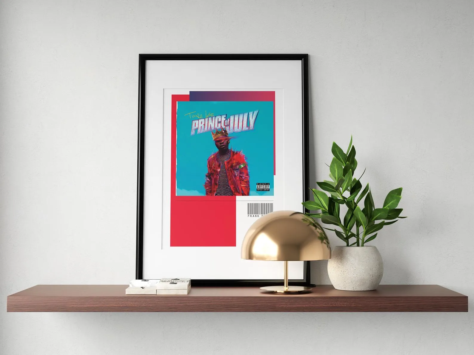 Frank Ocean Poster, Prince Of July, Custom Music Print, Music Poster, Custom Poster, Home Decor, Wall Hangings, Frank Ocean Canvas
