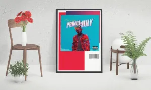 Frank Ocean Poster, Prince Of July, Custom Music Print, Music Poster, Custom Poster, Home Decor, Wall Hangings, Frank Ocean Canvas