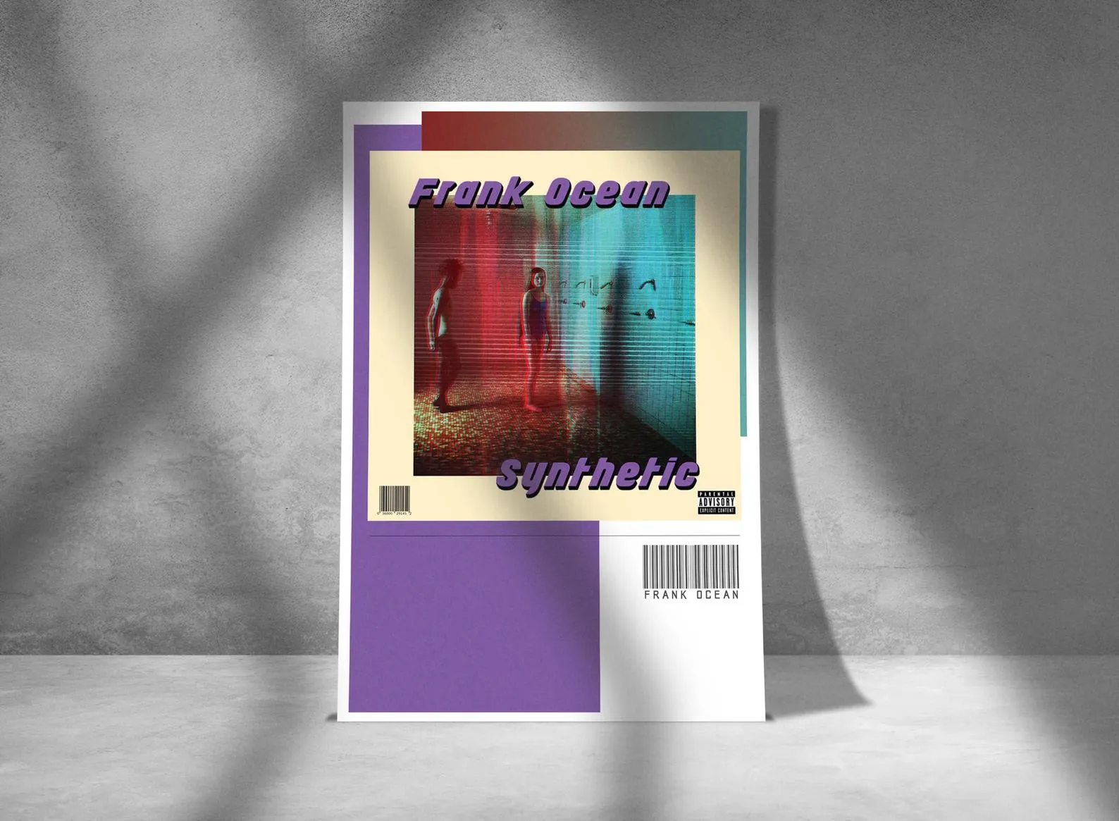 Frank Ocean Synthetic Poster, Custom Music Print, Music Poster, Custom Poster, Home Decor, Wall Hangings, Frank Ocean Canvas