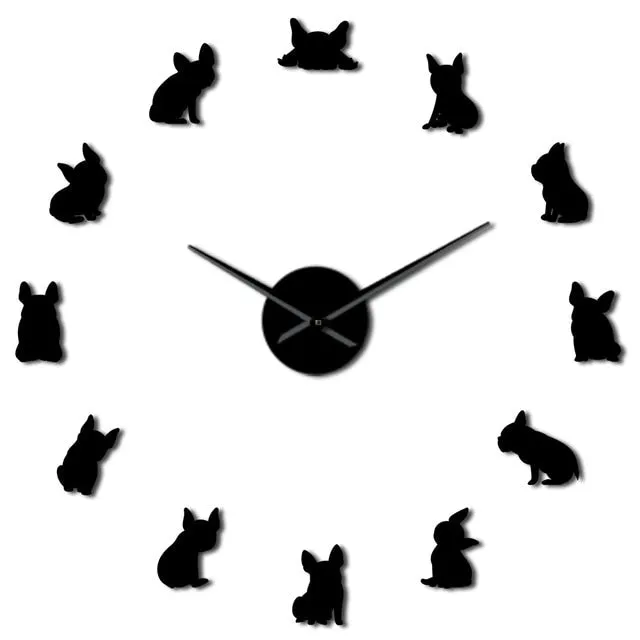 French Bulldog Giant Wall Clock
