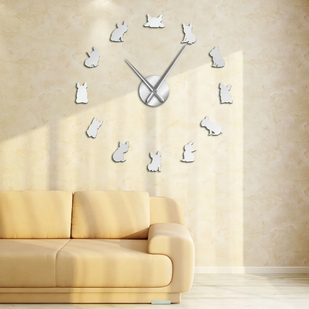 French Bulldog Giant Wall Clock
