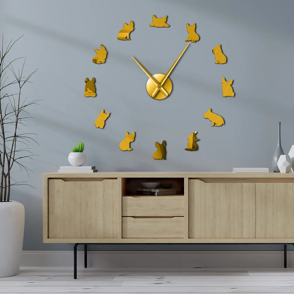 French Bulldog Giant Wall Clock