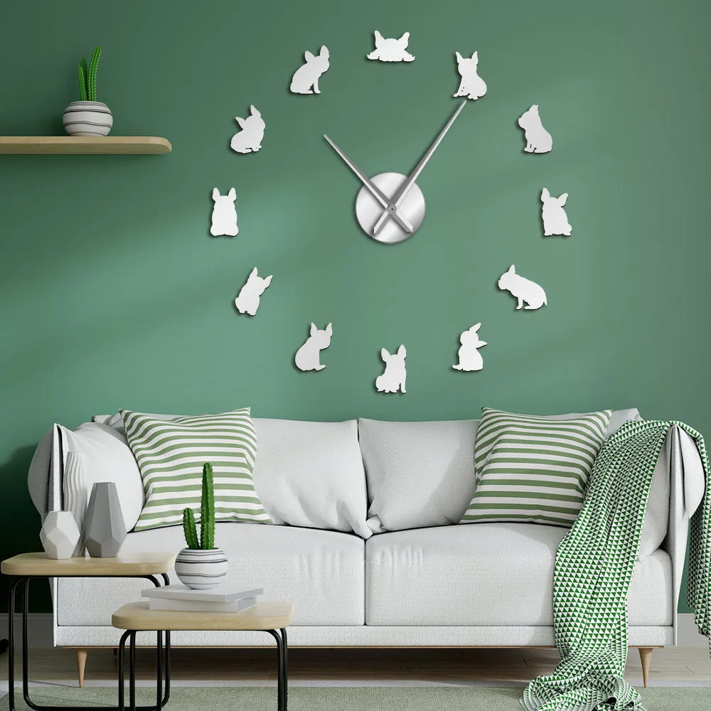 French Bulldog Giant Wall Clock