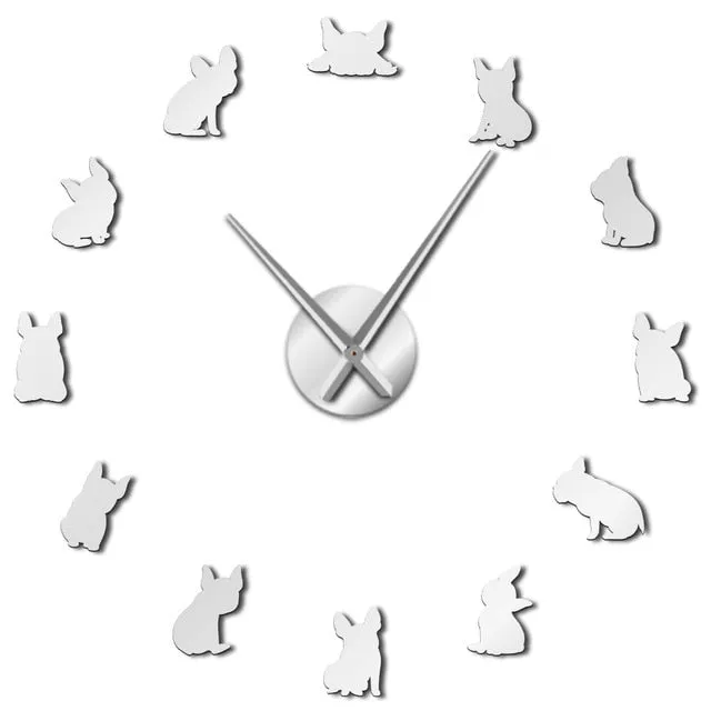 French Bulldog Giant Wall Clock