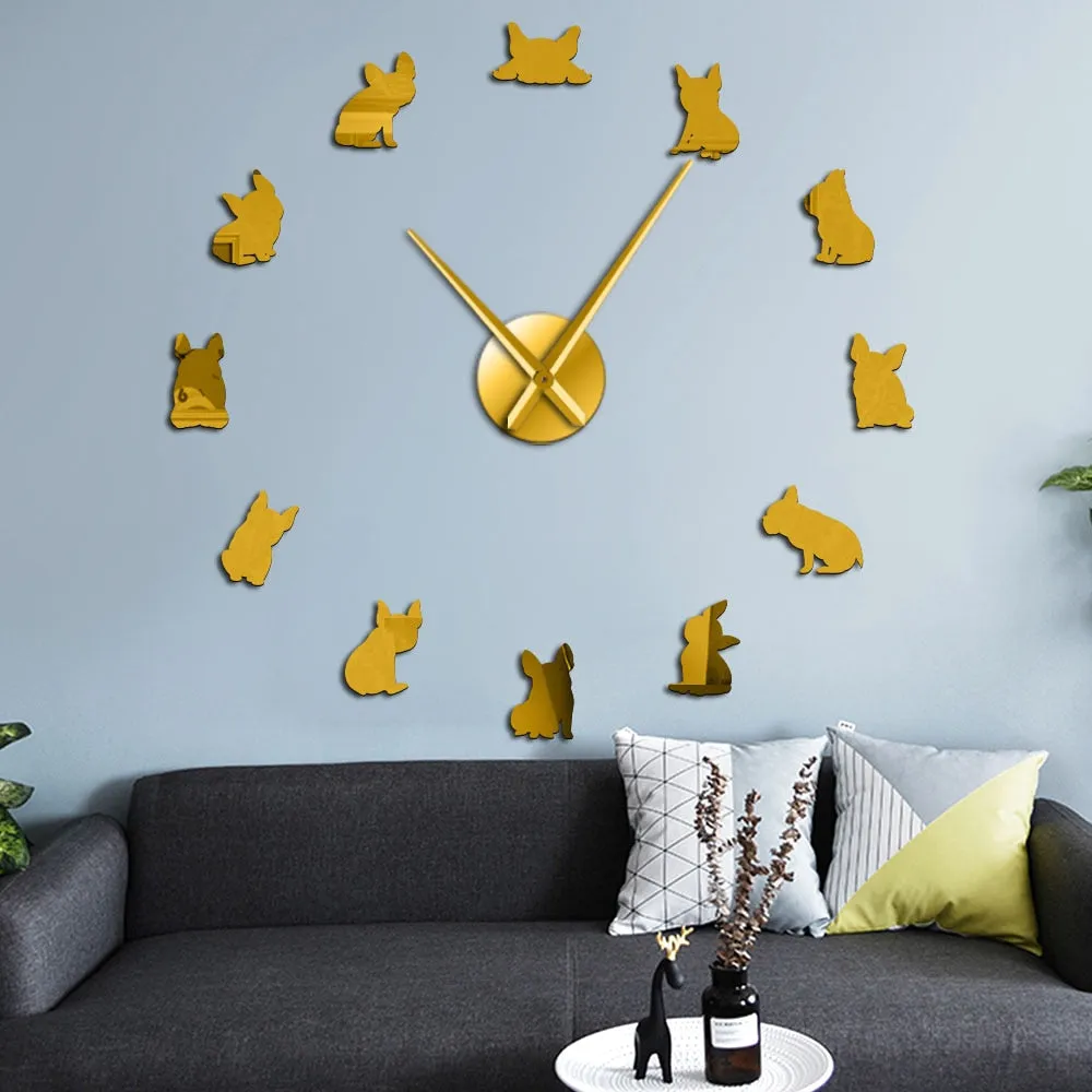French Bulldog Giant Wall Clock