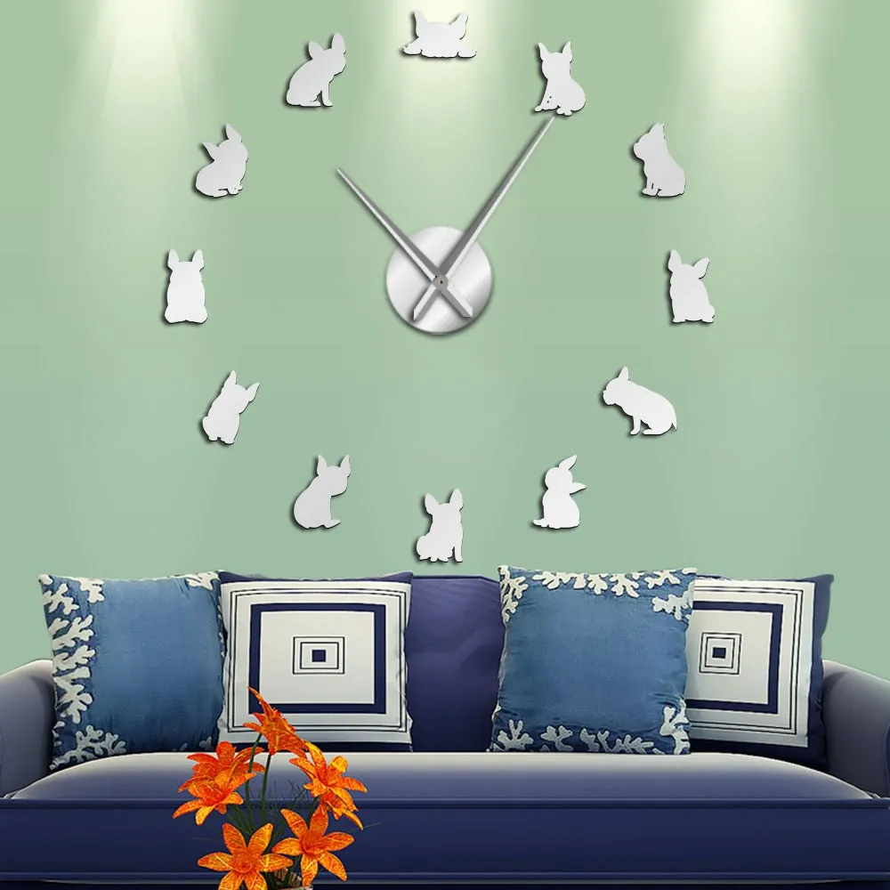 French Bulldog Giant Wall Clock
