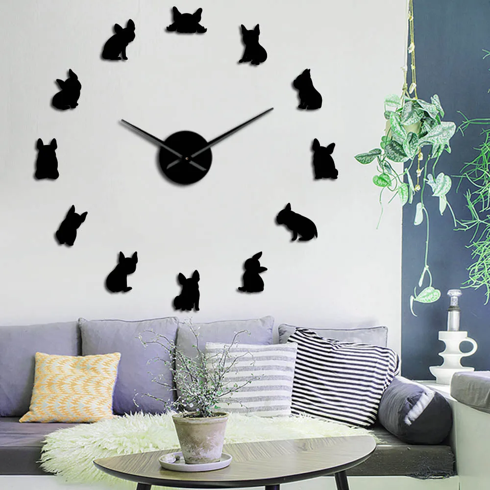 French Bulldog Giant Wall Clock