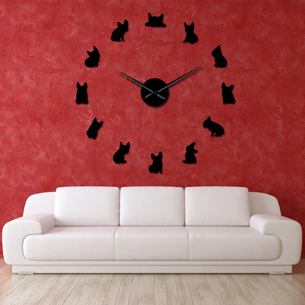 French Bulldog Giant Wall Clock