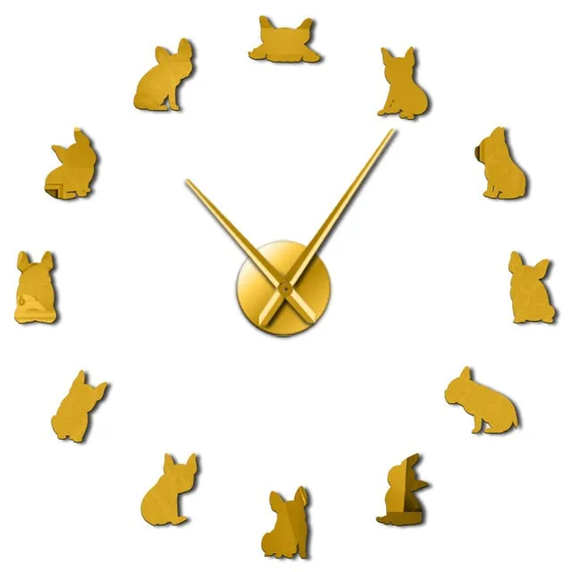 French Bulldog Giant Wall Clock