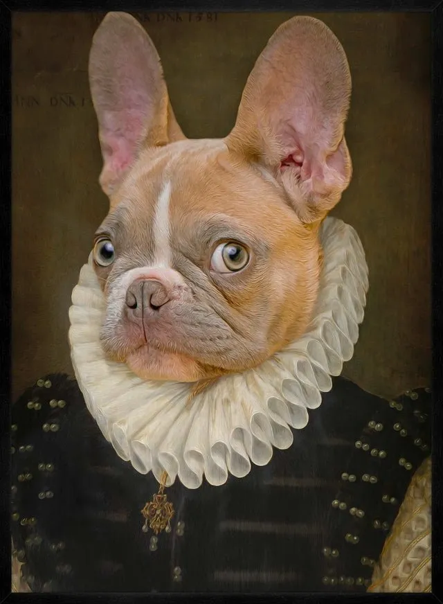 French Bulldog Portrait Print