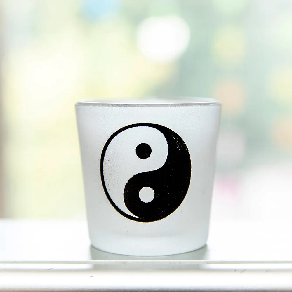 Frosted Glass Votive Candle Holder