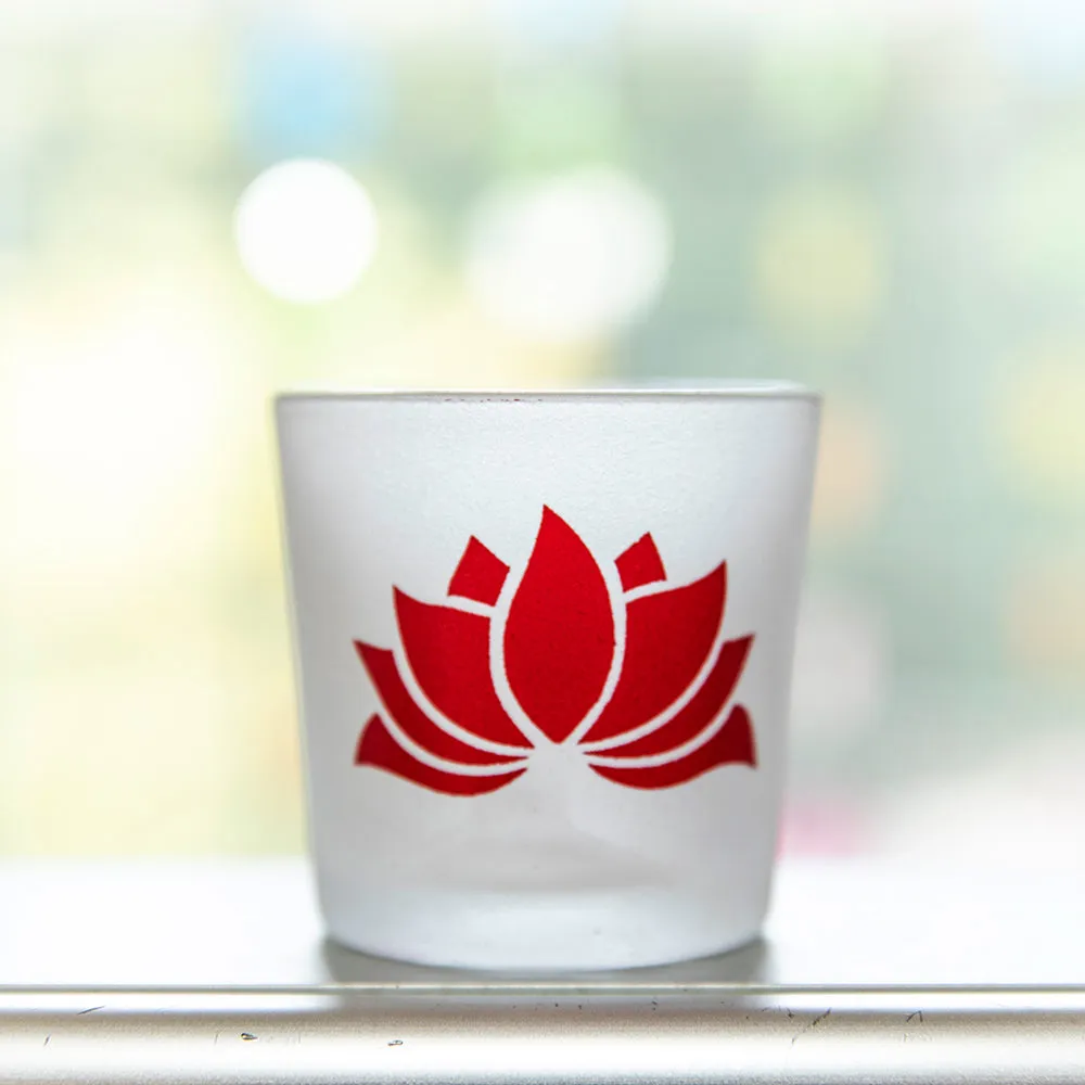 Frosted Glass Votive Candle Holder