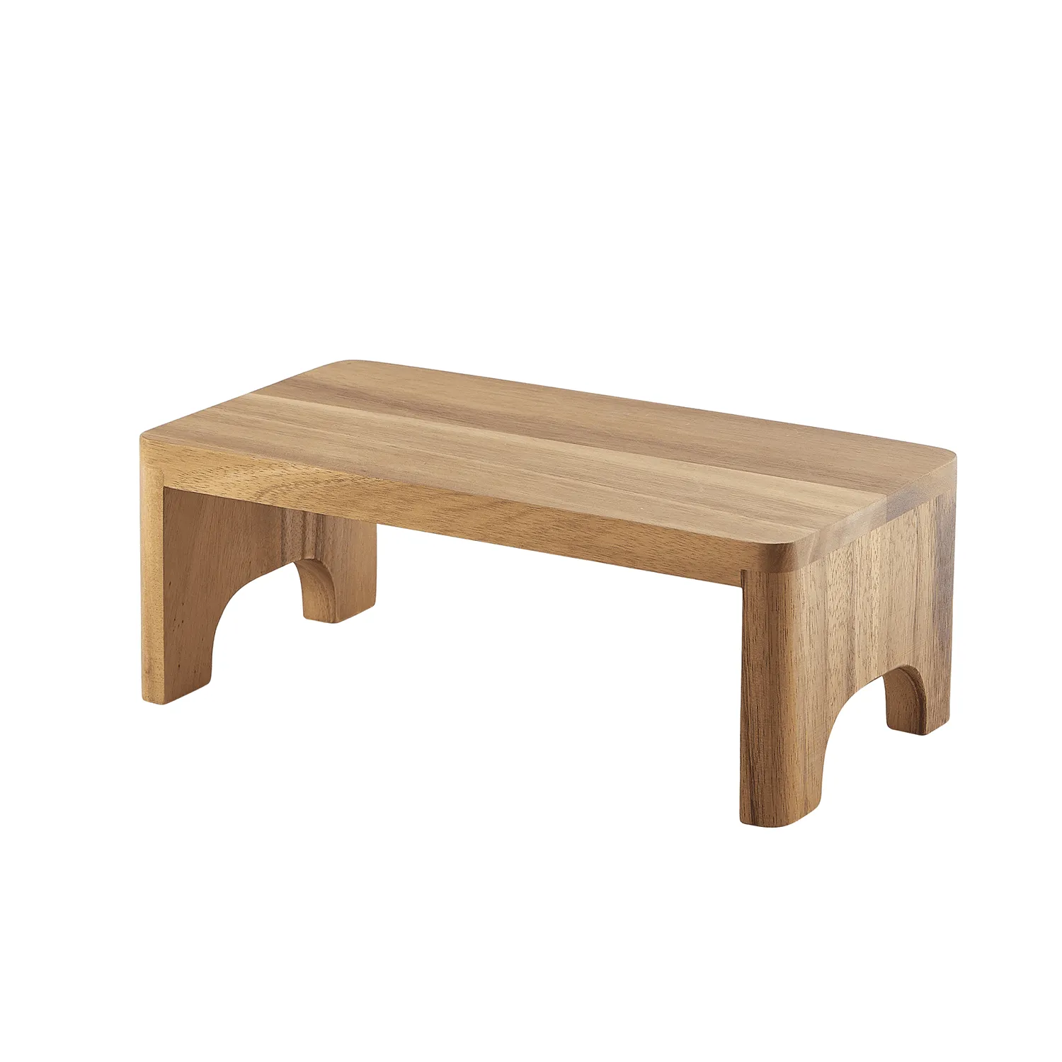 Genware Acacia Wood Buffet Riser GN 1/3 12cm (H) - Pack 1