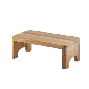 Genware Acacia Wood Buffet Riser GN 1/3 12cm (H) - Pack 1