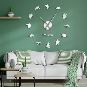Giant Wall Clock: I Love Turtles - 3 colours
