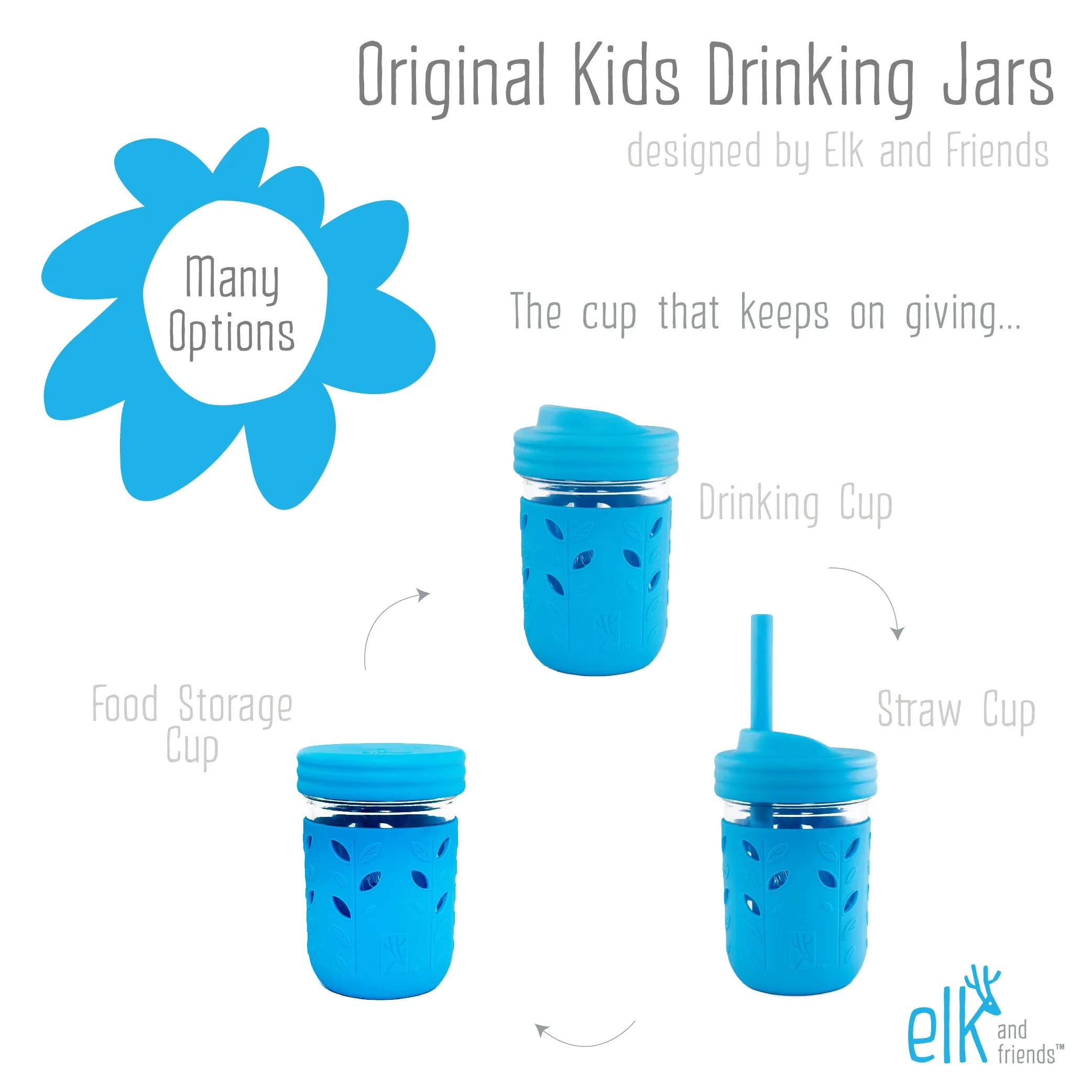Glass 8oz Mason Jar Drinking Tumblers   Food Storage