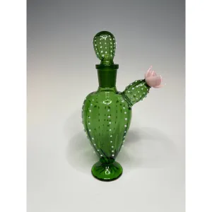 Glass Cactus Perfume Bottle by Sage Churchill-Foster, Sage Studios