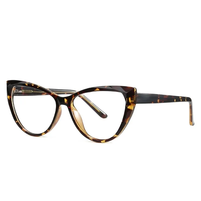 Gmei Women's Eyeglasses Cat Eye Acrylic Tr90 Cp Frame 2003