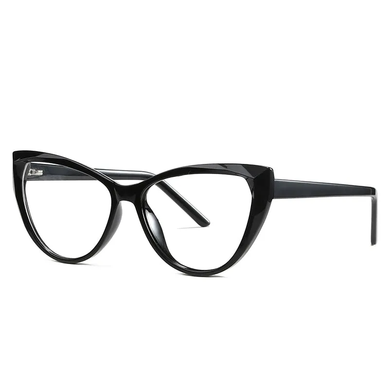 Gmei Women's Eyeglasses Cat Eye Acrylic Tr90 Cp Frame 2003
