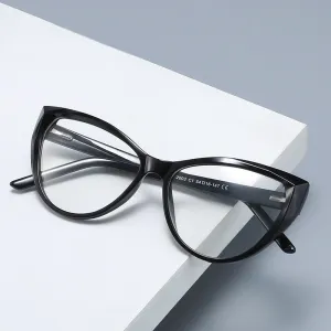 Gmei Women's Eyeglasses Cat Eye Acrylic Tr90 Cp Frame 2003