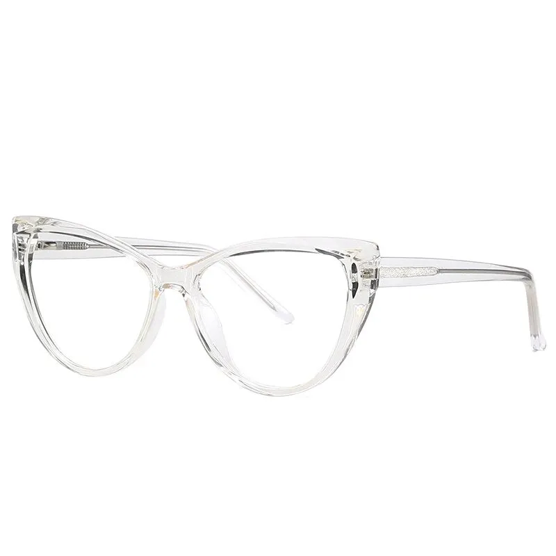 Gmei Women's Eyeglasses Cat Eye Acrylic Tr90 Cp Frame 2003