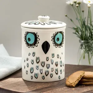 Handmade Ceramic Owl Storage Jar